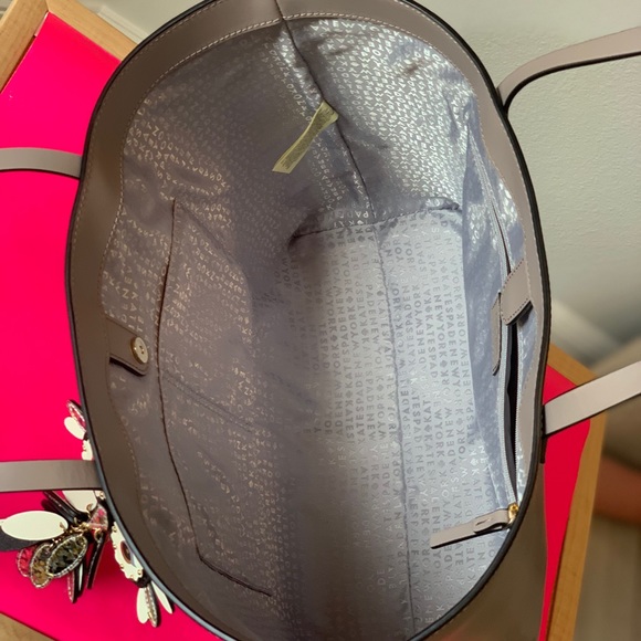 Kate Spade Owl Little Len Leather Tote - Picture 6 of 8